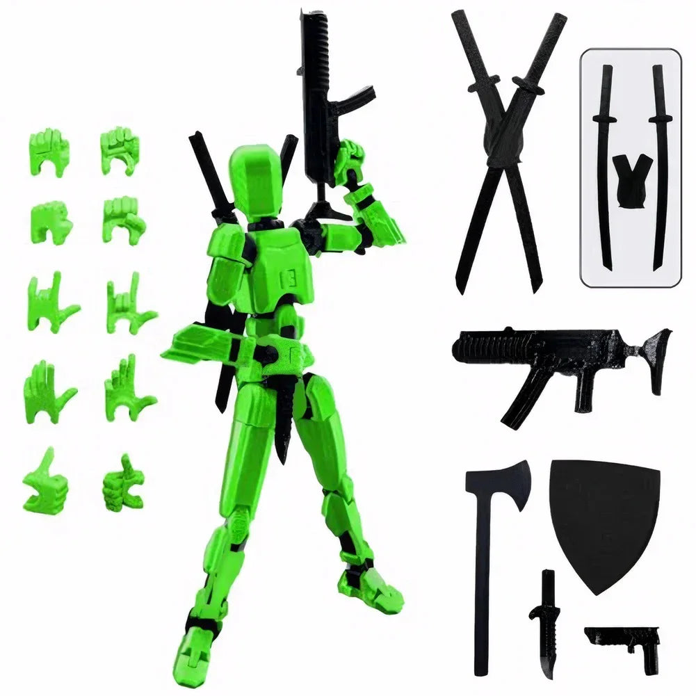 Multi-Jointed Movable Shapeshift Robot 3D Printed Mannequin Dummy 13 Action Figures Toys Kids Adults Parent-children Games