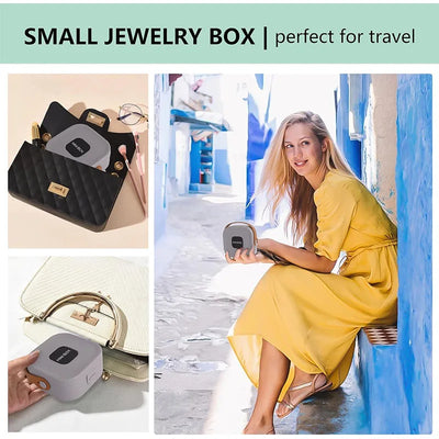 Mini Jewelry Travel Case Portable Traveling Jewelry Storage Organizer Box Women Rings Earrings Necklace Organizer Boxes JT