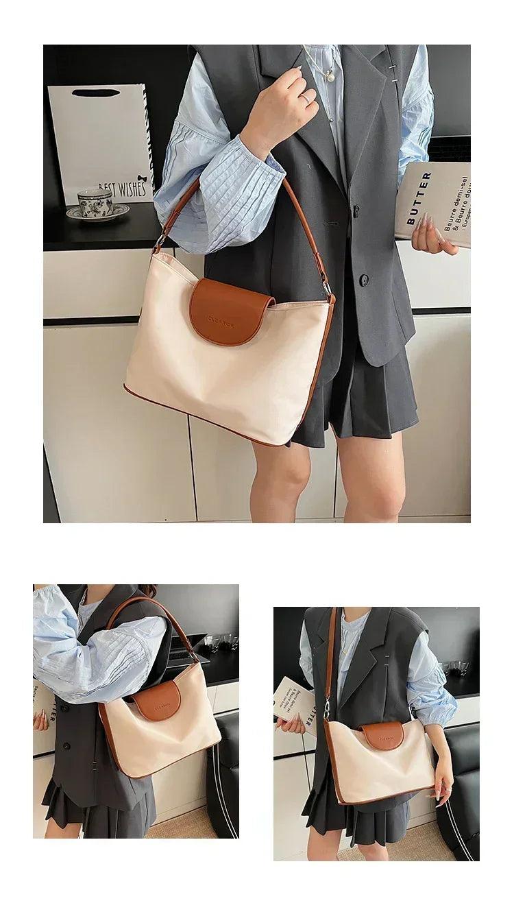 Stylish ladies handbag leather crossbody bag by famous designer - women’s shoulder tote elegant classic popular