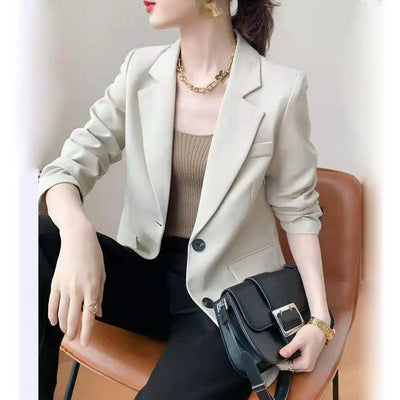 Stylish Trendy Elegant Casual Blazer Women's Autumn Coat