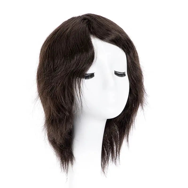 Durable Full Pu Knotted Base Human Hair Wigs For Women Full PU Women's Short Wigs Jewish Women Real Natural Hair Wig Hairpieces