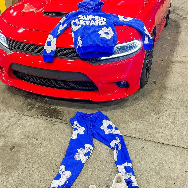 Men's Hoodies For Men Clothing Embroidery Sweatshirt Suit Man Tracksuit Pant Sets New In Hoodies & Sweatshirts Sports Suits Set