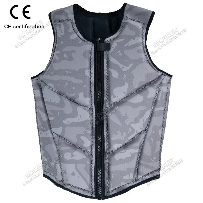 Wakesurf Comp Vest CE Approved Neoprene Life Jacket Wake Surfing Impact Vest surf But Great for All Other Watersports Activities