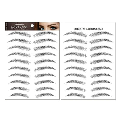Temporary Tattoos Women Men Water Transfers Decals Simulation Eye Brow Eyebrow Stickers 6D Eyebrow Tattoos Stickers