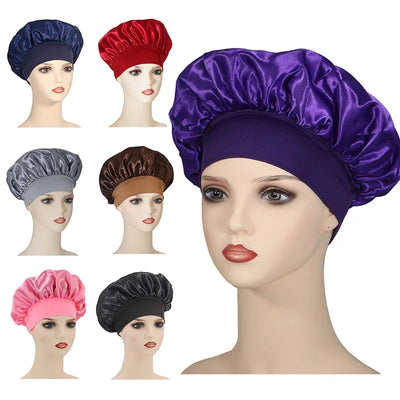 Satin Bonnet Hair Bonnet for Sleeping,Silk Bonnets for Black Women with Elastic Soft Band for Hair Care