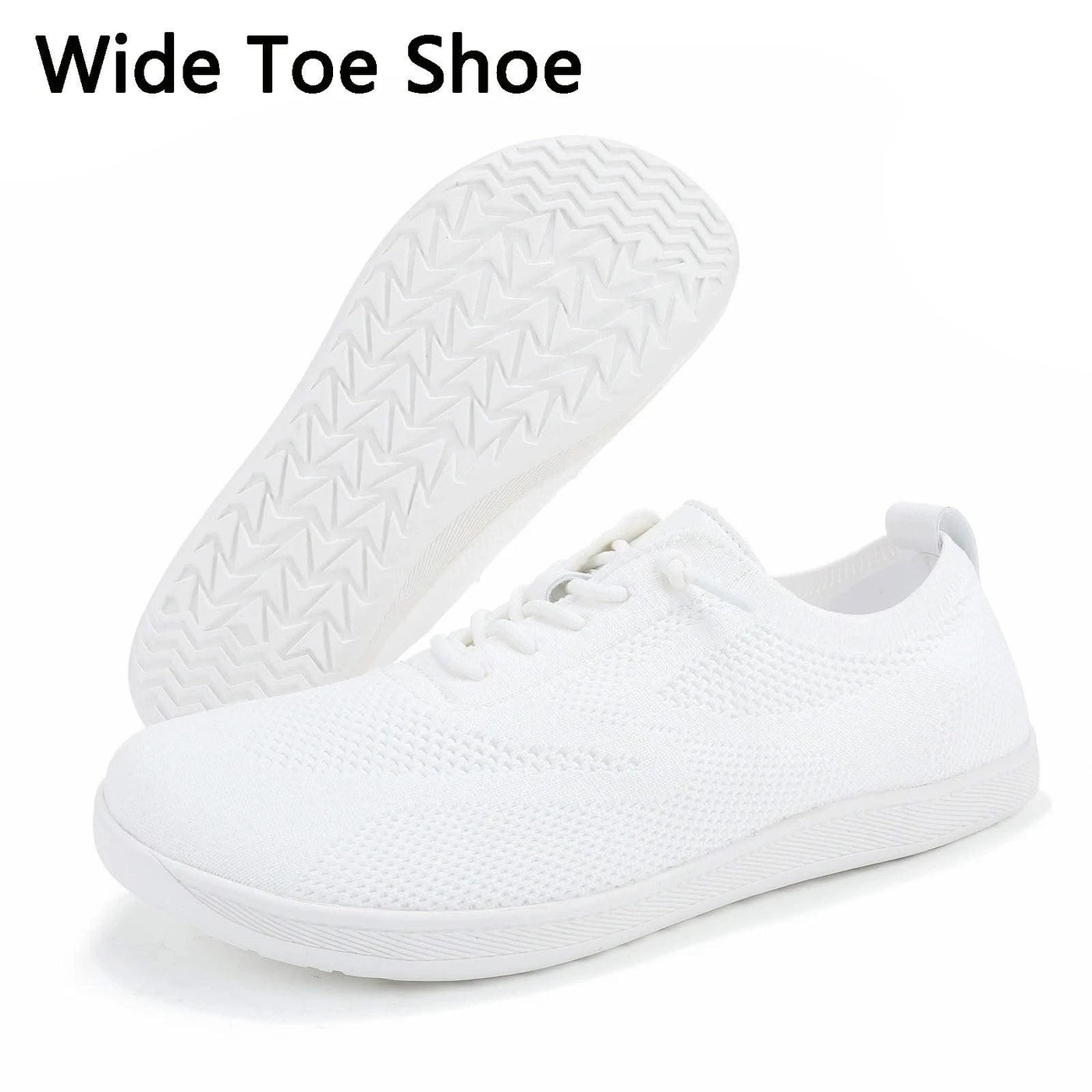 Wide Toe Barefoot Shoes Mens Womens Minimalist Walking Sneakers Shoes | Zero Drop Sole | Breathable Mesh Cross Training Shoes