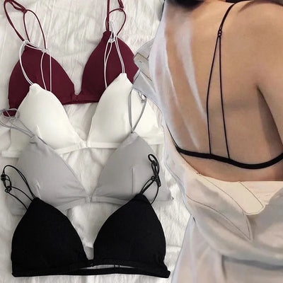 Women's Sexy Cotton Bra V