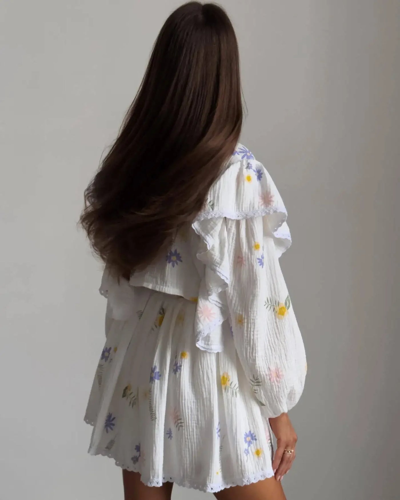 Women Lantern Linen Top