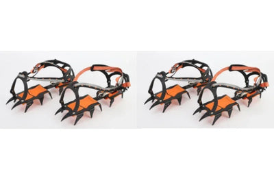 12 tooth professional crampons outdoor rock climbing ice fishing snow skid shoe cover mountaineering skid gear 12 teeth