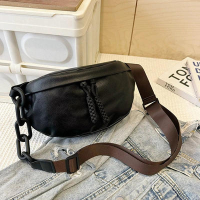 Designer Woman Waist Bag Quality Soft Leather Fanny Pack Purse Fashion Brand Ladies Belt Bag Luxury Shoulder Crossbody Chest Bag
