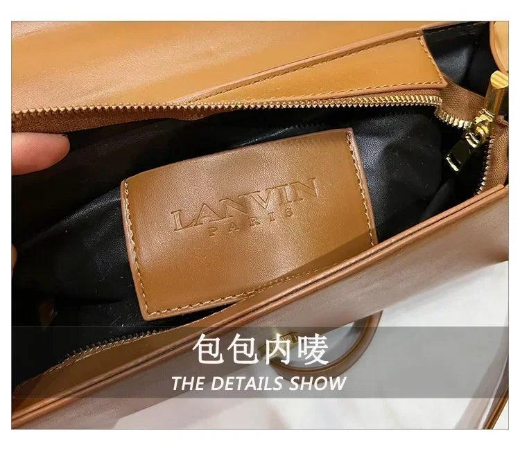 Women’s handbag new bags for women metal handle leather famous brand designer crossbody fashion trend shoulder bag