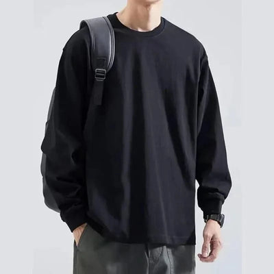 Men's Long Sleeve Cotton Loose Fit T Shirts|  Tees | Tanks | Casual & Classic Moisture Wicking Heavyweight T-shirts for Men