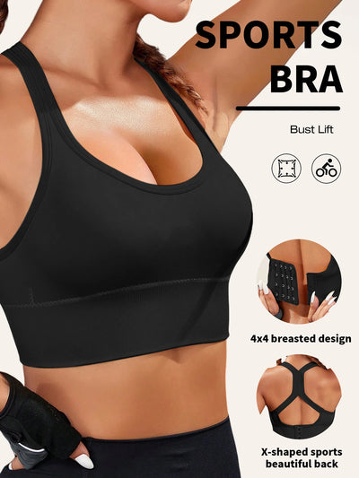 Sexy Padded Women's Sports Bra Crisscross Back Sports Bra Running Fitness Breathable Comfortable Shaping Sports Bra