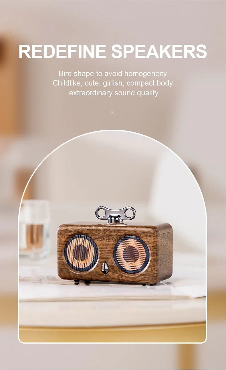 Bluetooth speaker, wireless, desktop, high-quality sound, low bass, volume, mini, outdoor, plug-and-play, retro, portable speake