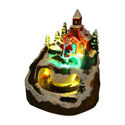 Christmas Ornaments Luminous Old People And Children Snowman Ornaments Holiday Decoration Popular Network Celebrity Small Gifts