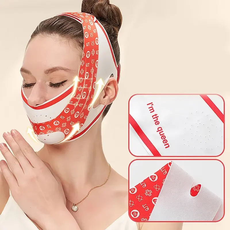 Elastic Face Slimming Bandage V Line Face Shaper Women Chin Cheek Lift Up Belt Facial Massage Strap Face Skin Care Beauty Tools