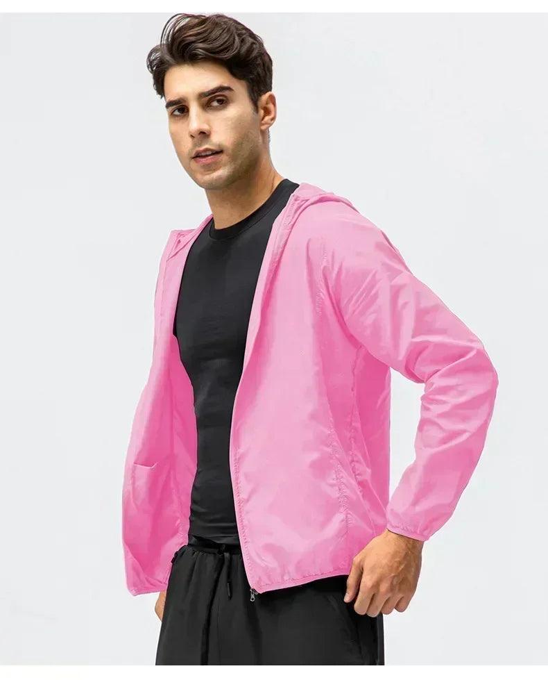 Spring windbreaker jackets for men women coat sun protection quick dry waterproof rain jacket