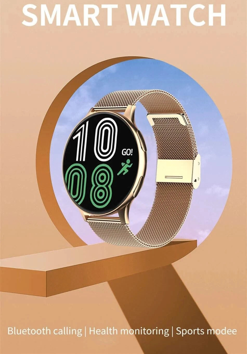 LIGE Women Bluetooth Call Smart Watch HeartRate Blood Pressure Monitoring Smartwatches Waterproof Men Smartwatch For Samsung IOS