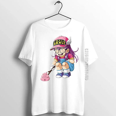 Men's T Shirt Arale Designer Anime Artwork Print Girl's Male Cotton Graphic T-shirts Adult Summer Clothes