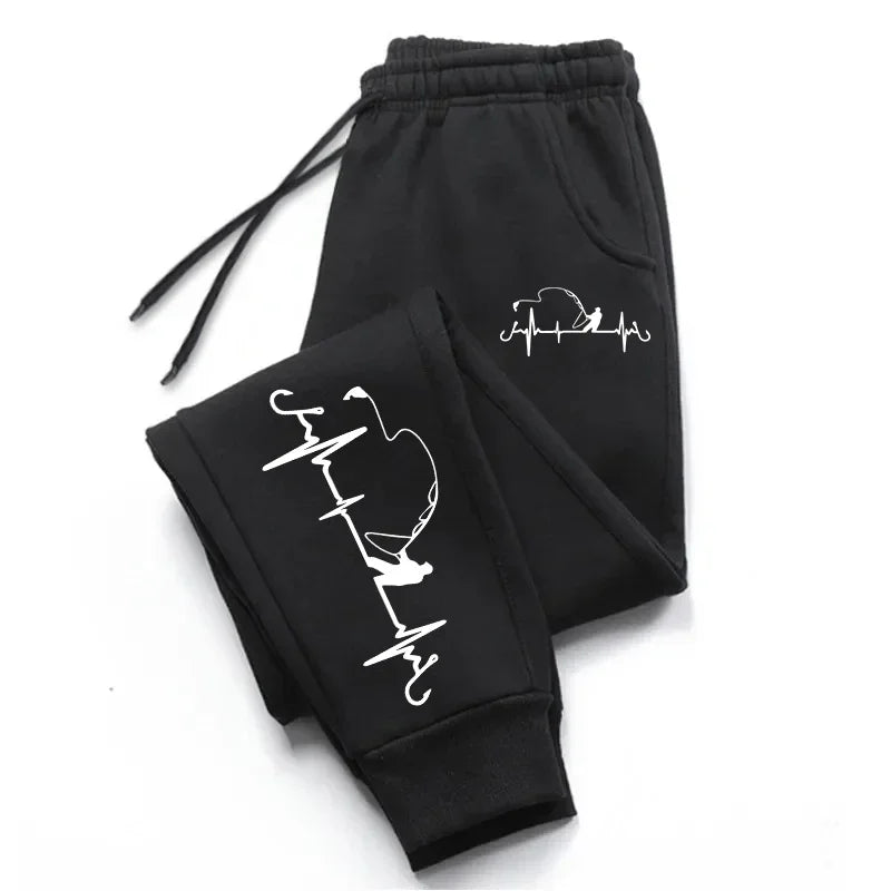 Womens Sweatpants Printing Casual Trousers Jogging Sports Pants Outdoors Sportswear Hot Sale Trend Elastic Waist Woman Pants