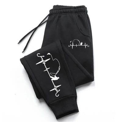 Womens Sweatpants Printing Casual Trousers Jogging Sports Pants Outdoors Sportswear Hot Sale Trend Elastic Waist Woman Pants