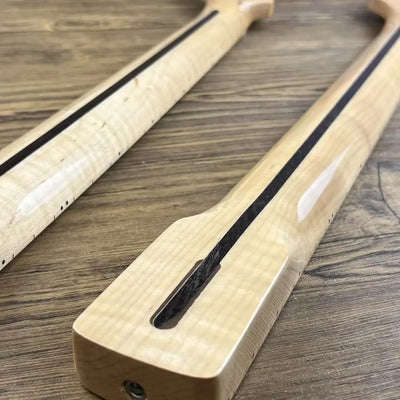 Guitar Neck ST Style 21-Fret  - Maple Fingerboard, Gloss Finish, Dual-Action Truss Rod