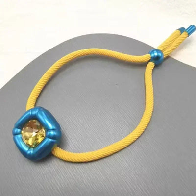 2025 New Trend Fine Jewelry Set Charming Luxury Yellow Flower Crystal Fashion Necklace Bracelet Earrings for Women's Party Gifts