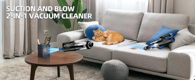 Car Vacuum Portable Cordless18000Pa 2 in 1 Vacuum CleanerAir Duster Handheld Vacuum Cordless Strong Suction Rechargeable