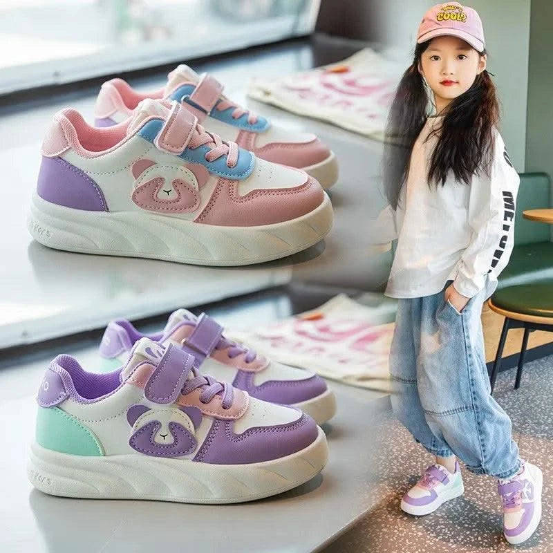 Kids' Sports Shoes Non-Slip Boys Girls Casual Shoes Sneakers Soft Sole 2025 New Children  Running Shoes Cute  Panda Comfortable