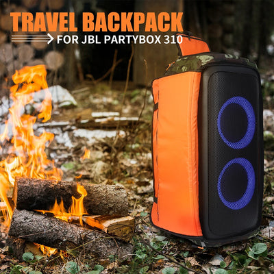 Speaker Storage Bag for JBL Partybox 310/110 Large Capacity Travel Carrying Case Foldable Speaker Box Breathable for Partybox310