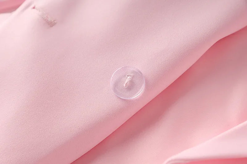 New Arrival Elegant Style Lady Office Work Suit Double-breasted Long Sleeve Fitted Blazer A-line Pencil Mini Skirt Women 2Pcs