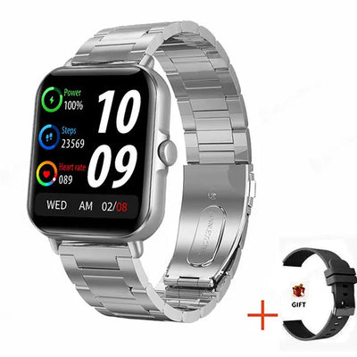 2025 2.01'' Smart Watch Bluetooth Call Play Music Smartwatch Fitness Clock Sport Waterproof Watches for Men Women iPhone Android
