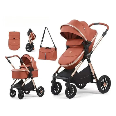 2in1Newborn baby stroller, high landscape baby stroller, multifunctional baby stroller, safe and convenient, can sit or lie down