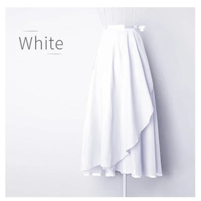 Chiffon Ballet Tutu Dance Skirt Dance Skate Wrap Scarf Gymnastics Ballerina Lyrical Long Ballet Skirt Ballet Dance Dress Women