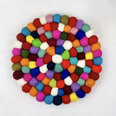 Wool Felt Singing Bowl Mat Handmade Colorful Sound Bowl Accessories Circular Musical Instrument Mats Square Seat Cushions