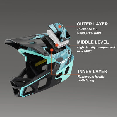 Seeker Mtb Mountain Bike Helmet Lightweight Breathable Speed Downhill Full Helmet Outdoor Adult Men And Women Cycling Helmets