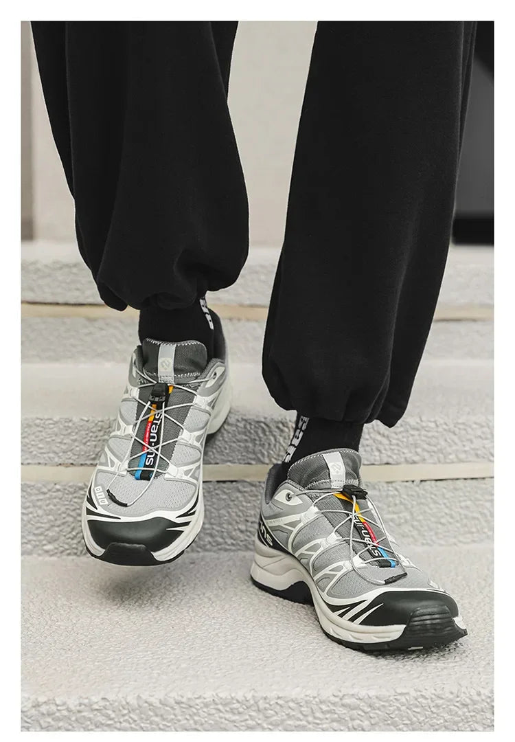 Athletic Shoes For Men Outdoor Hiking Boots New Product Fashion Men Casual Shoes Light Running Sneakers Breathable Elastic Band