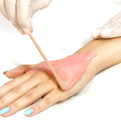 100 Pcs Body Hair Waxing Applicator Women Hairs Wax Rod Elliptical Wax Stick Waxing Sticks For Areas Hard Wax Removal Spatula