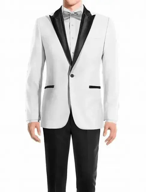Formal Men's Wedding Suits One Button Peak Lapel Blazer Casual Jacket Pants for Party Business Groom Tuxedos Elegant Male Suits