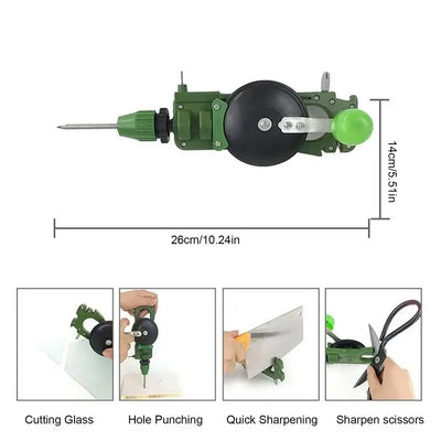 Powerful Manual Drill DIY Woodworking Hand Drill DIY Tool Hand Drill Woodworking Multifunctional DIY Tool Teaching Supplies