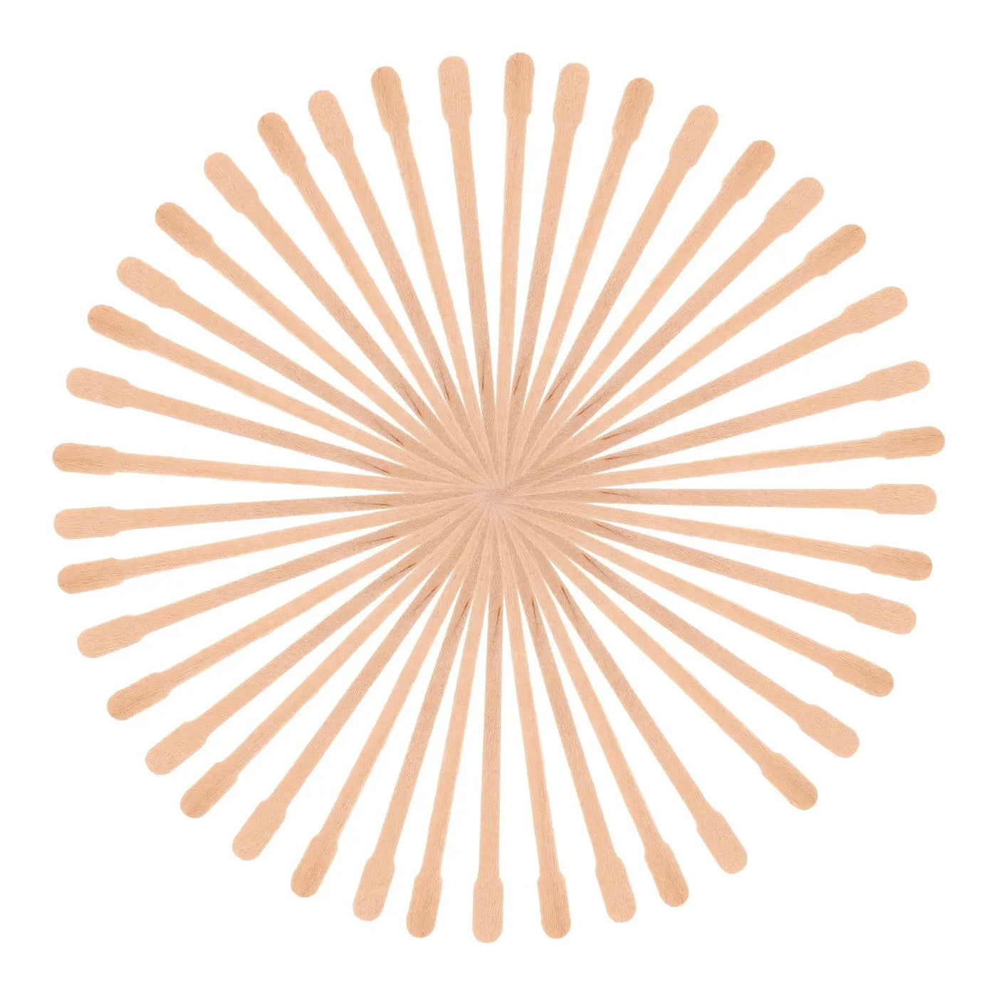 100 Pcs Body Hair Waxing Applicator Women Hairs Wax Rod Elliptical Wax Stick Waxing Sticks For Areas Hard Wax Removal Spatula