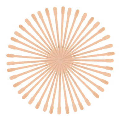 100 Pcs Body Hair Waxing Applicator Women Hairs Wax Rod Elliptical Wax Stick Waxing Sticks For Areas Hard Wax Removal Spatula