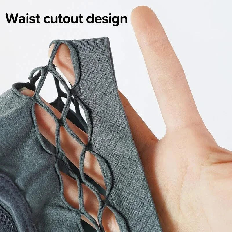 Sexy Women's Thong Panties Mid Waist Hollow G-Strings Lingerie Breathable Nylon Underwear Ladies Thongs Underpants