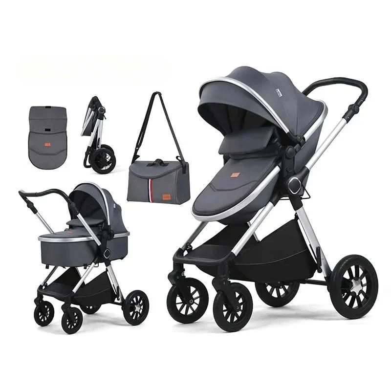 2in1Newborn baby stroller, high landscape baby stroller, multifunctional baby stroller, safe and convenient, can sit or lie down
