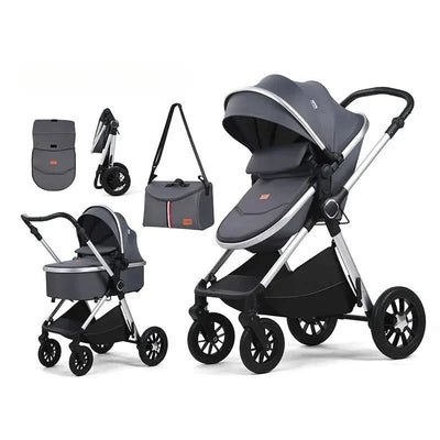 2in1Newborn baby stroller, high landscape baby stroller, multifunctional baby stroller, safe and convenient, can sit or lie down