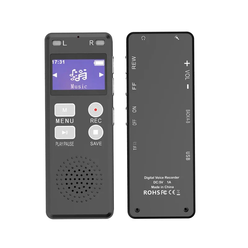 Digital Recorder, Voice-Activated Recorder for Podium Conferencing - Recorder with Player, Recording Equipment, Mp3 Player, Password, Variable Speed