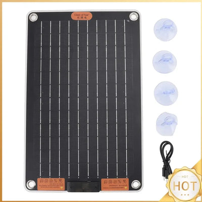 15W Portable Solar Panel with 2 USB Ports Camping Solar Panel Charger Solar Charger for Outdoor Camping Hiking Phone Charger
