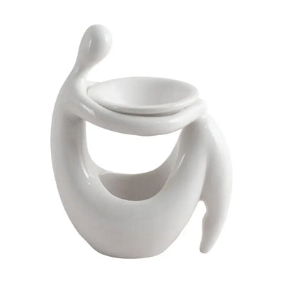 Candle Lamps Aromatic Oil Burner Shape Ceramic Essential Oil Candle Holder Wax Melt Burner Warmer Melter Fragrance Home Decor