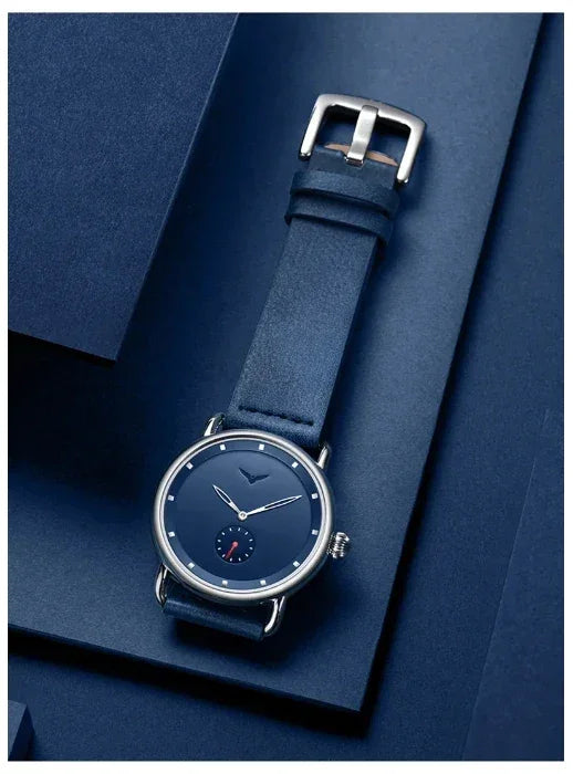 high-end Men's Watch Light Luxury Brand Business Trend Simple Leisure Belt Waterproof Meale Fashion Quartz Watches ﻿ Gift
