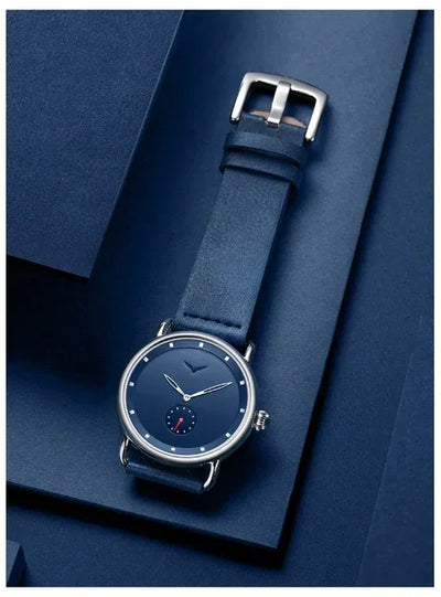 high-end Men's Watch Light Luxury Brand Business Trend Simple Leisure Belt Waterproof Meale Fashion Quartz Watches ﻿ Gift